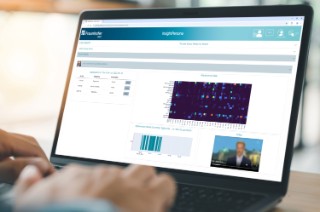 zwei Hände bedienen Laptop mit InsightPersona Software