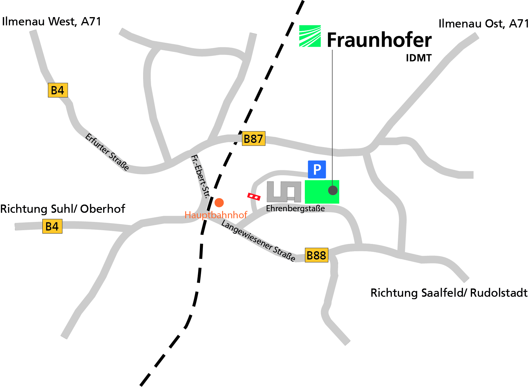 Anfahrtskizze detailliert