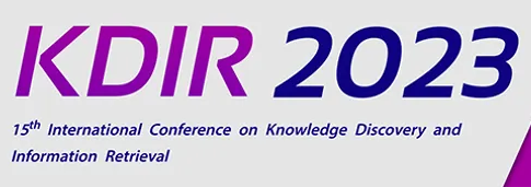 15th International Joint Conference on Knowledge Discovery and Information Retrieval